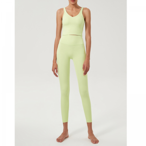 Set de yoga de forma de U de cintura alta