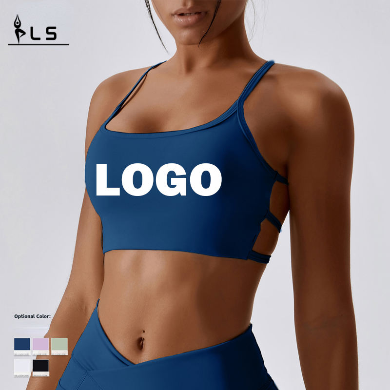 SC10172 Sexy Sport Strappy Strappy personalizado Sports para mujeres Sports Bra para mujeres entrecruzado