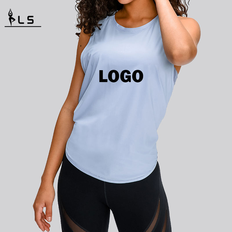 SC10258 TOPS COMPLETO DE TANTA DE TANTA DE SECUSTE SECUADO DE LA TANTA DEL GYMA DE GYMA Fashion Fashion Fashion Blouse de yoga Camiseta para tanques de chaleco de yoga