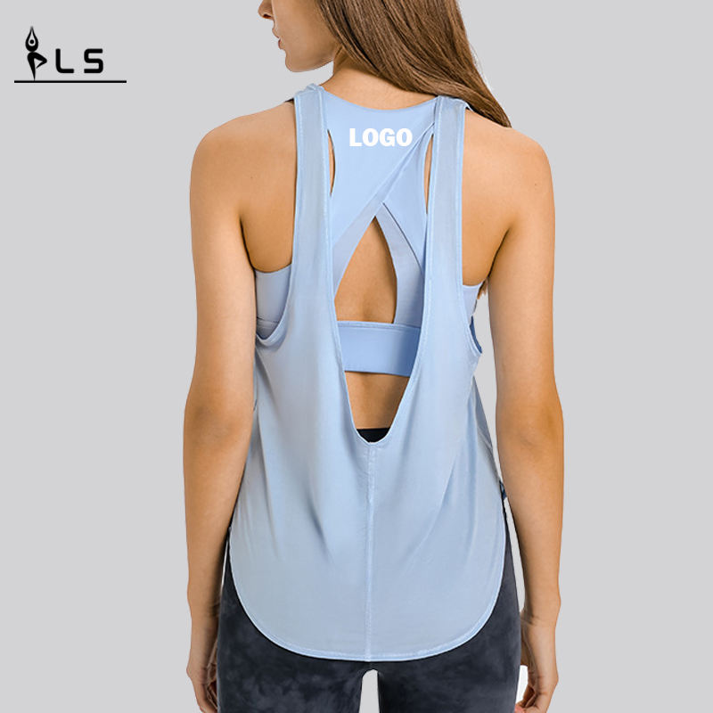 SC102512 Spring Fashion Blouse suelto Topas de entrenamiento hueco