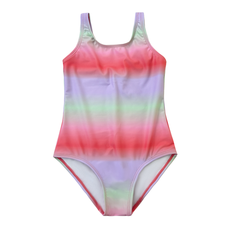 Color de gradiente Baby Girl Swimwear al por mayor a prueba de agua para bebés paraniñas para la venta de trajes de baño